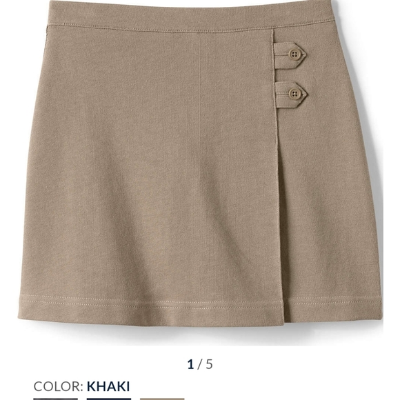 LandsEnd Girls Knit Above the knee skort. Uniform, size 12 - Picture 1 of 5
